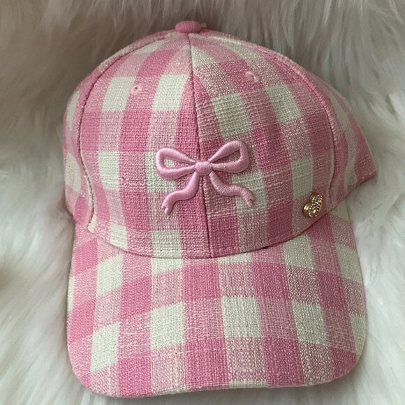JUICY COUTURE Bow, Houndstooth, Tweed Baseball Caps Set of 3 NEW - Picture 4 of 9